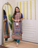 Masleen Sequence & Embroider Work Kurta set