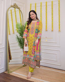 Masleen Sequence & Embroider Work Kurta set